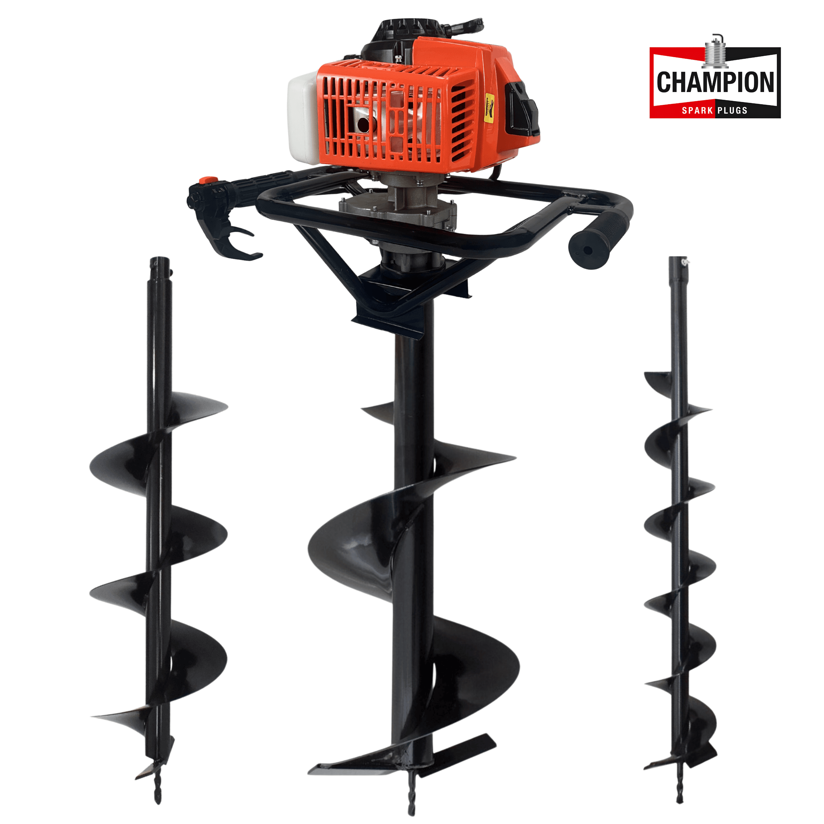 Perfurador De Solo Duratork DPS623M À Gasolina 2T 62cc 3HP Com Brocas 80X10cm + 80X20cm + 80X30cm