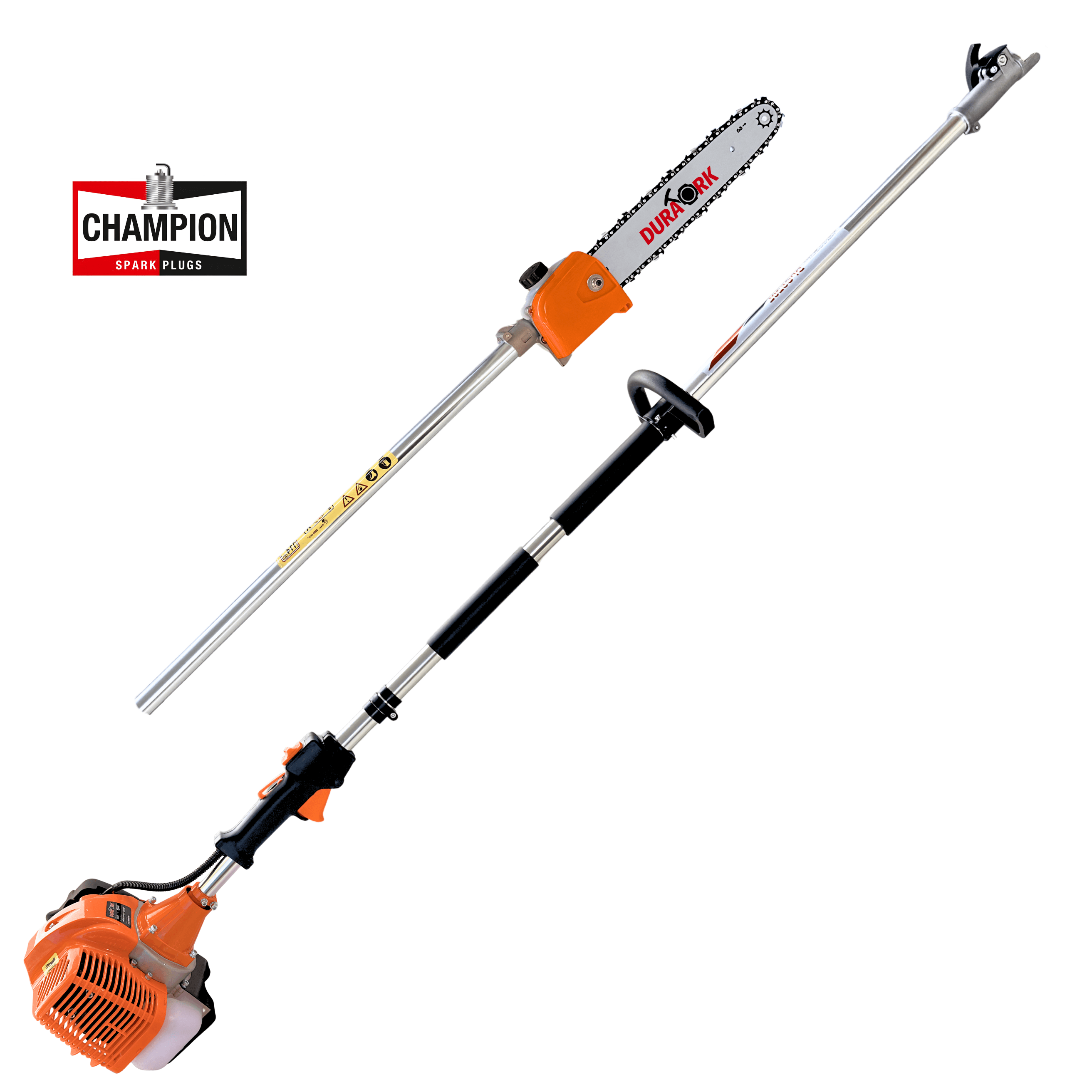 Motopodador De Galhos Duratork DPG520L Á Gasolina 2T 52cc 2,5HP Com Extensor E Sabre 12" Polegadas