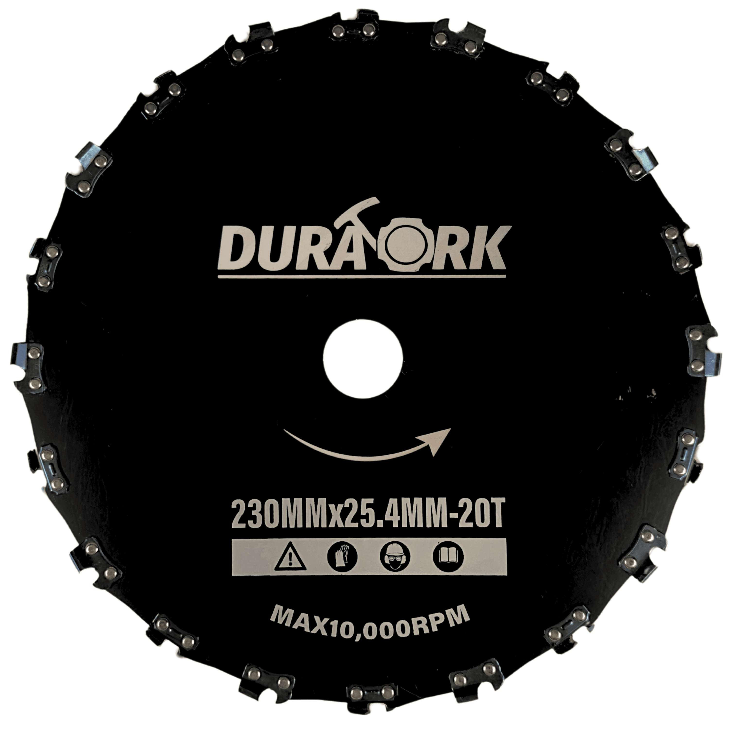 Disco Corrente 20 Dentes Duratork Para Roçadeira Diâmetro 230mm Furo 25,4 mm Espessura 1,3mm