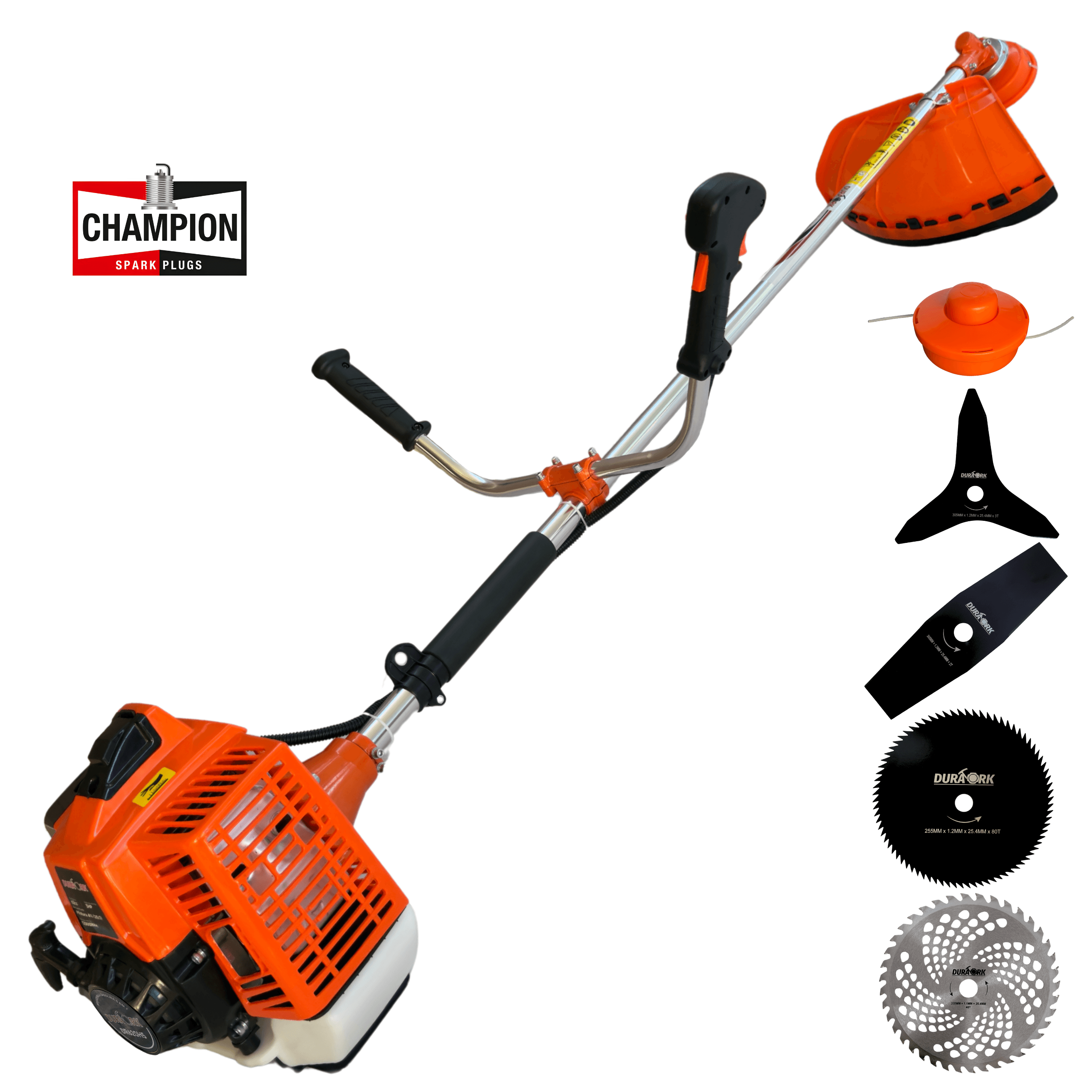 Roçadeira Lateral Duratork DR620H5 Profissional 5 Em 1 Á Gasolina 2T 62cc 3HP Com EPI's